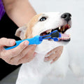 Toothbrush With Three Sided Dogs Rubber