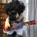 Dog Guitar Clothes Costume Fancy Dress