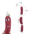 Red Sausage Pet Dog Molar Bite Toys