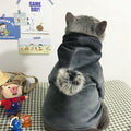 Clothes Fleece Hooded Hairball Jacket