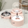 Kitten Drinking Fountain Food Dish Pet Bowl