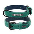 Leather Dog Collar Leash Set