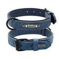 Leather Dog Collar Leash Set