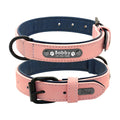 Leather Dog Collar Leash Set