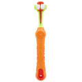 Toothbrush With Three Sided Dogs Rubber