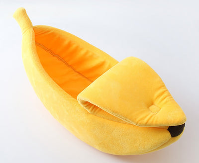 Banana Shape Warm Soft Plush House For Small Dogs & Cat