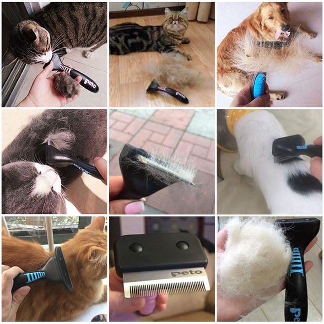 Pet Brush Grooming Tool Hair Removal Comb For Cats Dogs