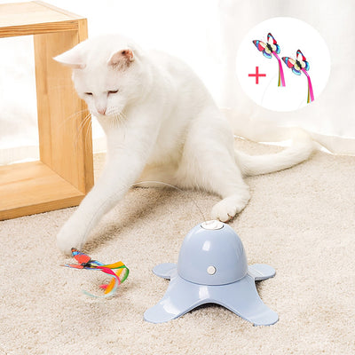 Electric Cat Teaser Toy Smart Spinning Automatic Interactive