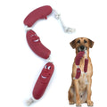 Red Sausage Pet Dog Molar Bite Toys