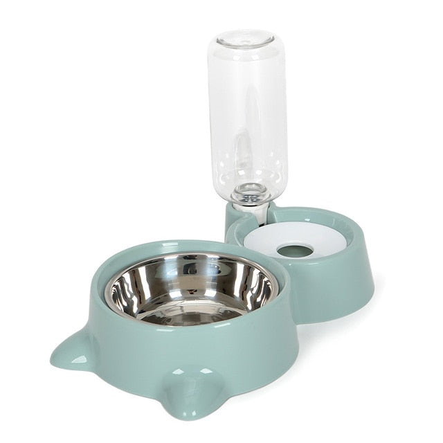 Kitten Drinking Fountain Food Dish Pet Bowl