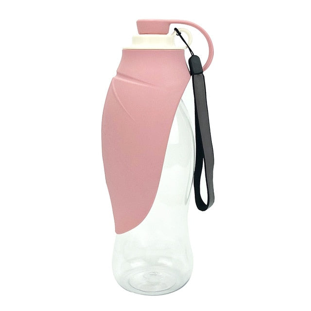 580ml Portable Water Bottle Soft Silicone Leaf Design
